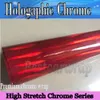 Red Chrome Holographic Vinyl Film For car Wrap Covers with Air bubble Free Rainbow Chameleon Chrome Wrap covering Foil 1.52x20m/Roll 5x67ft