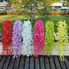 90 cm kunstmatige hangende wijnstok nep gebladerte bloemblad tuin decoraties slinger planten planten home decor (35 inch lengte) 8 kleuren g62549