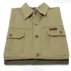 Camicie da uomo primaverili Camicie da uomo casual in cotone Camicie da uomo stile militare vintage a maniche lunghe taglie forti