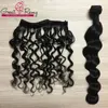 Loose Deep Wave Braziliaanse maagdelijk Human Hair Extension Losse krullend haar Bundels Deal Weave Weft Dyable Mink Gavy Greatremy 3pcs Volledige hoofdverkoop