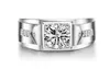Yhamni Fashion Real 925 Sterling Silver Wedding Rings for Women Men 1 CT Diamond Engagement Ring Jewelry MJZ0096806825