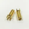 10Pcs \ Lot Freeshipping SMA-KE15 Conector hembra SMA chapado en oro Conectores coaxiales RF de montaje en placa PCB de soldadura recta dental larga