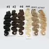 Straight Hair Inslag 100 Human Hair Extensions P27 / 613 P8 / 613 P10 / 24 P18 / 613 Braziliaanse Piano Piano Color Body Wave Hair Weeft 3bundles / lot