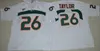 Vintage Miami Hurricanes Kolej Futbol Formaları Yeşil 26 Sean Taylor 52 Ray Lewis R.Lewis 20 Ed Reed Üniversite Gömlekleri Turuncu Beyaz S-XXXL