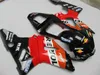 Gratis Anpassa Fairing Kit för Yamaha YZF R1 2000 2001 Red Black Fairings Set YZFR1 00 01 OT19