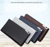 New Korean High - Grade Zipper Wallet Men 's Purse Long Paragraph Toothpick Pattern Soft Leather Wallet