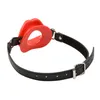 Novo brinquedo erótico escravo BDSM Bondage Strap Lips O Ring Gag Fetish silicone Open bout gag boquete adulto brinquedos sexuais para casais63975555