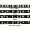 Billigare svart PCB LED-band Ljus 5050 SMD Varm vit Röd Grön Blå RGB Flexibel 5M Rull 300 LED-lampor Vattentät / Non-Vattentät