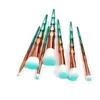 7Pcs/set 3D Diamond Makeup Brushes Cosmetic Blending Rainbow Professional Makeup Brush Set Eyeliner Eyebrow Lip Brush Beauty Makeup Tools