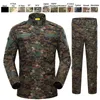 Jungle Hunting Woodland Shooting Gear Shirt Pants Set Battle Dress Uniform Tactical BDU Combat Clothing Camouflage US Uniform NO059819600