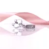 Gümüş diy mücevher beyaz orkide kolye cazibesi, kadın için takı yapmak için bileklik bileklik 2017 yaz yeni tasarım 791554en12