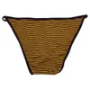 Mens String Bikini Fashional Slipje Front Pouch Strepen Poly Cotton Spandex G242C Soft Comfort Mens Ondergoed