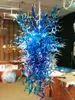 Topp försäljning klassiska lampor blå blåst glas ljuskronor skräddarsy träd ledt ljus ljuskrona för hotell stor lobbyn dekoration