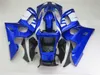 Lägre pris Moto Part Fairings för Yamaha YZF R6 98 99 00 01 02 Blue Black Fairing Kit YZFR6 1998-2002 OT46