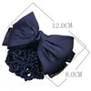 Vogue Women Bow Barrette Hair Clip Cover Bowknot Bun Snood Hair Accessories #R70