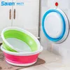 4lportable 11.4 '' Silicone Colapsible Camp Bowl lavagem Água Armazenamento de Água, para Camping Pesca Viagem ao ar livre