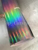 Holografische Laser Chroom Zilver Iriserende Vinyl Wrap Auto Film Luchtbel grafische wikkelfolie Maat 1 52x20 m rol 5x67ft263L
