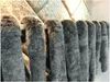 新しい女性の冬の高級ウルトラビッグキツネの毛皮の襟フード付き毛皮カフホワイトアヒルダウンミディアムロングパーカーコートcasacos xs-xxl