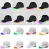 LED lysande parti baseball hattar kvinnor män hockey snapback basketboll kepsar unisex fiber optisk hatt visir turism