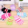 Superweiche Feder-Winter-Plüsch-magische Handschuhe der Frauen gestrickte bonbonfarbene Fäustlinge für Dame 24pairs/lot Kostenloser Versand