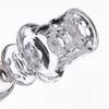 DABS DHL Elektrische Diamond Knot Quartz Nail Enail Double Stack Frosted Combinatie voor 20 mm verwarmingspoel