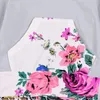 Conjunto de ropa de moda para niñas recién nacidas, sudaderas con capucha de flores + Pantalones, conjunto de 2 uds. De conjuntos para niñas, ropa para niñas, conjunto de ropa para niños de 0 a 24 meses