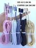 1M OD 4.0 2.0A 96 COPPER SPEED Charge Aluminum Metal Nylon Braided Cable Micro USB Data Sync Charging Wire TYPE C for Smart PHONE 100PCS/LOT