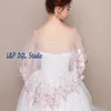 Fée Boléros De Mariée Perle Rose Fleurs Doux Ivoire Tulle Accessoires De Mariage Wraps De Mariée Pas Cher Livraison Gratuite