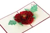 3d pop up blomma handgjorda hälsningskort vykort födelsedag moder dag present meddelande inbjudningskort