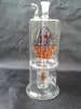 Orange Flower Basket Filter Hookah Glass Bongs Accessories Glass Rökpipor Färgglada Mini Multi-färg Handrör Bästa sked Glas