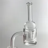 25mm XL Düz Üst Kalın Alt Kuvars Tavaya Banger Nargile Carb Cap Dabber Tırnak 20mm Eklemek Kase Phat Termal Çivi Cam Bong