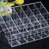Wholesale- Clear Acrylic 24 Lipstick Holder Display Stand Cosmetic Organizer  Case