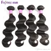 Virgin Human Hair Brazilian Body Wave Mänsklig Hår 4 Bundlar Obehandlat Peruvian Malaysian Indan Human Extensions Soft Hair Weaves Wholesale