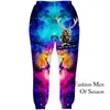 Toptan-2016 Yeni Moda Erkekler Joggers Pantolon 3D Grafik Galaxy Uzay Rahat Sweatpants Erkek Hip Hop Boya Pantolon Boyutu S-XL