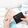 2017新しい韓国の女性の小さな財布の女性短い段落新鮮な超薄型の単純な学生財布を折る