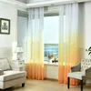 Sheer Tulle Window Curtain for Living Room Kitchen Modern Pattern Voil With Bright Color for Window Decoration minimalist style7805229