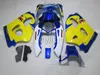 Kit de carénage en plastique de haute qualité pour Suzuki GSXR600 96 97 98 99 ensemble de carénages bleu jaune GSXR750 1996-1999 OI16