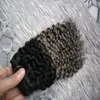 Ombre brap indiano penteado de cabelo encaracolado não remy weave 100g 1bgery dois tons ombrehuman Hair Extensions Double weft2591804