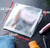 20 pcs Silicone lavagem Cosmetic saco transparente impermeável Seal saco de viagem Passaporte Documento Bag