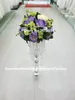 wholesale silver acrylic crystal metal Candelabra wedding table centerpieces