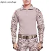 2017 Outdoor Commando Camouflage Frogloks Suit Sports 전술 전투 유니폼 멘션 Men039S 육군 군용화물 하이킹 등반 TSHI7953917