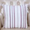 Classic Stripe Linen Cushion Cover Merry Christmas Pillow Case Cotton Sofa Chair Covers Decorative Cushion Lumbar support Pillow