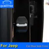 4 stks / partij ABS Auto deurslot Beschermende hoezen voor Jeep Compass Renegade Cherokee Wrangler Grand Cherokee Patriot Car-Styling