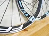 FFWD-hjul F6R 50mm Blå Svart Clincher Carbon Fiber Bike Wheelset med Legering Bromsväg Cykel Wheelset Gratis frakt