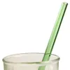 カラフルなPyrex Glass Drinking Straw Colorful Glass Drinking Straws Wedding Birthday Party Supplies Diameter 8mm 12PCS6816208