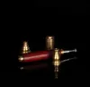 Removable copper head rods mouthpiece red wine solid wood tobacco rods mini portable straight filter pipe