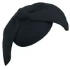 Ladies Fancy Wool Felt Disc Big Bowknot Fascinator Church Dress Cocktail Party Solid Color Hat A194