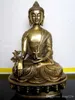 Buddista tibetano Buddha della medicina statua in bronzo