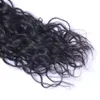 Hint bakire insan saçı doğal dalga su dalgası işlenmemiş remy saç örgüsü çifte atkılar 100g/paket 1bundle/lot boyanabilir ağartılabilir