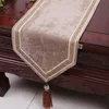 Runner da tavolo in pizzo di velluto moderno patchwork di lusso tovaglia cinese rettangolare di fascia alta per tappetino da tavola per matrimoni natalizi 200x33 cm